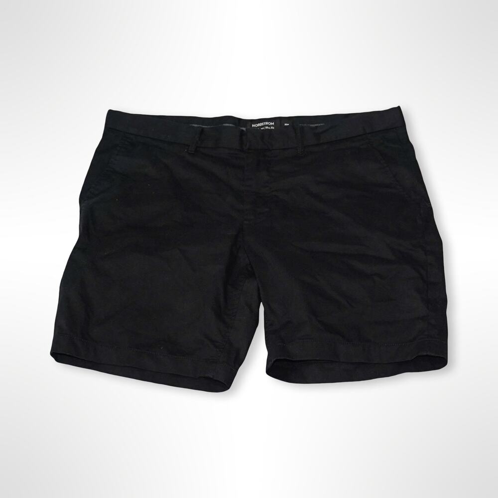 Nordstrom Tech-Smart Slim Fit Shorts - Men's Size 35W Black